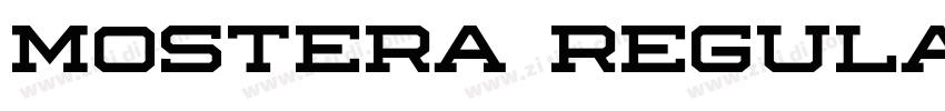 Mostera Regular字体转换
